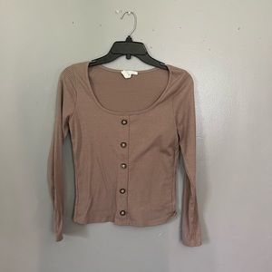 Long sleeve scoop neck shirts